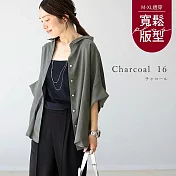 【慢。生活】日系夏季蝙蝠袖翻領排扣襯衫 J12217  FREE 綠色