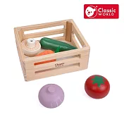 【德國 classic world 客來喜經典木玩】綠色田園蔬菜籃《50642》