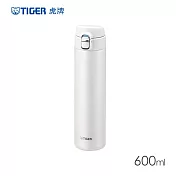 TIGER虎牌 超輕量彈蓋雙層不鏽鋼保溫瓶600ml(MMJ-S060) 珠光白