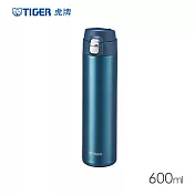 TIGER虎牌 超輕量彈蓋雙層不鏽鋼保溫瓶600ml(MMJ-S060) 珠光藍