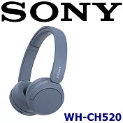 SONY WH-CH520 高音質長續航 無線藍芽耳罩式耳機 6色 DSEE™ 重建音質給您最高音質享受 新力索尼保固一年 藍色