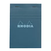 【Rhodia｜Basic】輕甜馬卡龍_N°13上掀式筆記本 _A6_ 5x5方格_80g 80張_ 孔雀藍
