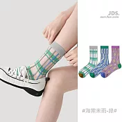 【JDS設計襪】微風輕柔網眼透氣襪    * 海棠未雨-綠