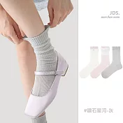 【JDS設計襪】日系甜美漸層透氣襪  * 鑽石星河-灰
