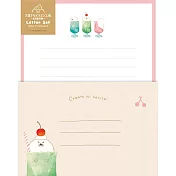 【日本Wa-Life】動物點心工房 美濃和紙信封紙組 ‧ 海豹