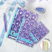 【獨家套組】KOKUYO Campus加藤木蝴蝶結筆記本套組-  藍綠