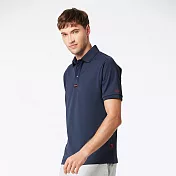 【ST.MALO】美國銀纖維抗臭拉斐男POLO衫-2513MP- M 深丈青