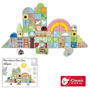 【德國 classic world 客來喜經典木玩】彩虹花園 大冒險積木(60pcs)《20090》