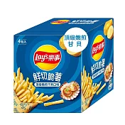 【Lay’s 樂事】鮮切脆薯(18gX4包) 頂級嫩煎干貝