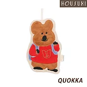 【HOUSUXI舒希】DINOTAENG 校園系列-加厚珊瑚絨擦手巾-A3 紅