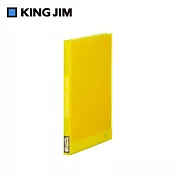 【KING JIM】Simplease透明資料夾 40頁/ 黃色