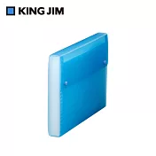 【KING JIM】Simplease透明 13層風琴資料夾/ 藍色