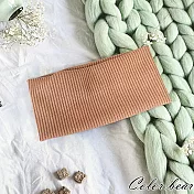 【卡樂熊】韓版棉質寬邊針織造型髮帶(四色)- 韓粉色