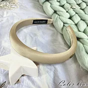 【卡樂熊】韓系優雅感厚海綿造型髮箍(兩色)- 香檳色