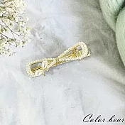 【卡樂熊】韓系氣質輕奢水鑽造型髮夾/邊夾(五款)- 珍珠蝶結