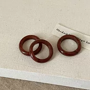 【水星記】順風順水八方來財天然水晶戒指_美規#6 (44020) _紅紋石