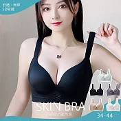 【KISSDIAMOND】輕盈深V蜜桃大尺碼無鋼圈內衣(KDW-2501) M 黑色