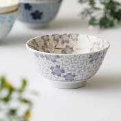 【日本野田】美濃燒｜千年櫻 陶瓷餐碗13.2cm ‧ 謐紫