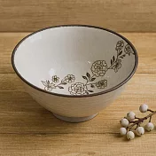 【日本野田】美濃燒｜花繫 陶瓷餐碗13cm