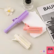 JIAGO 兩用髮根蓬鬆夾(梳子+蓬鬆夾) 粉色