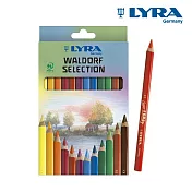 【德國LYRA】華德福三角漆皮色鉛筆12色