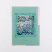 【日本Green Flash】DAILY MUSEUM 三層資料夾A5 ‧ 睡蓮