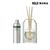 【MUJI 無印良品】空間芬香油/  圓形玻璃組.清新綠意.200mL