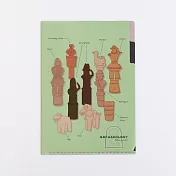 【日本Green Flash】STUDY HOLIC知識狂熱 雙層資料夾A5 ‧ 考古學