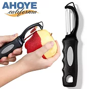 【AHOYE】超省力直式蔬果削皮刀 1入組 (削皮器 刨絲刀 刮皮器 除芽眼)