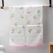 【日本野村毛巾】日本大阪泉州 柔軟吸水純棉毛巾 ‧ 清新花境(粉)