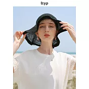 ltyp旅途原品 雙面針織精梳棉蕾絲拼接白色T恤 氣質短袖上衣 M L  M 杏白色