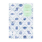 MIDORI Yuru Log筆記本B6- 藍色北歐