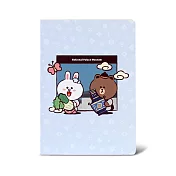 NPM | LINE FRIENDS 穿越故宮 25K加厚定頁筆記本 (清)【受託代銷】