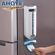 【AHOYE】免打孔壁掛抽取式塑膠袋收納架 1入
