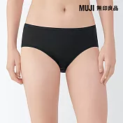 【MUJI 無印良品】女柔滑中腰內褲 S 黑色