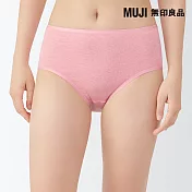 【MUJI 無印良品】女針織高腰內褲 S 粉紅