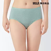 【MUJI 無印良品】女針織高腰內褲 M 淺綠