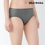 【MUJI 無印良品】女彈性中腰內褲 S 深灰