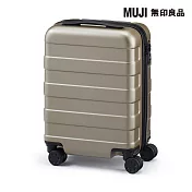 【MUJI 無印良品】四輪硬殼止滑拉桿箱 20L 米色