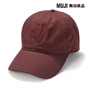 【MUJI 無印良品】棉斜紋織棒球帽55-59cm 棕色