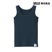 【MUJI 無印良品】幼兒針織坦克背心 100 深藍