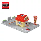 【日本正版授權】TOMICA 新城鎮 漢堡店 內不附小車 城鎮系列/場景玩具 多美小汽車