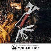 Solar Life 索樂生活 多功能斧頭錘工具套組.求生安全鎚 迷你斧頭 多功能斧頭 天幕工具鎚 瑞士刀