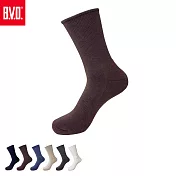 【BVD】無勒痕氣墊男長襪(B656襪子/毛巾底/中筒襪) 咖啡25-28CM
