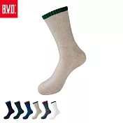 【BVD】運動氣墊男長襪(B657襪子/毛巾底/中筒襪) 淺灰25-28CM