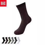 【BVD】素面男長襪(B658襪子/休閒襪/中筒襪) 咖啡25-28CM