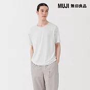 【MUJI 無印良品】男吸汗速乾運動短袖T恤 S 白色