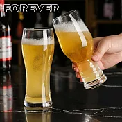 【日本FOREVER】造型啤酒杯/曲線杯/果汁杯/紅酒杯430ML-4入組
