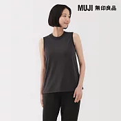 【MUJI 無印良品】女抗UV吸汗速乾坦克背心 M 深灰