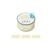 【HITOTOKI】SODA 透明PET卷狀膠帶 20MM oyaMADE 箔押限定款 餅乾熊